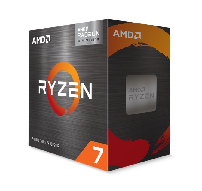 CPU AMD Ryzen 7 5700G (100-100000263BOX) – 8 Nhân 16 Luồng, Xung 4.6GHz, Socket AM4, Đồ Họa Radeon Vega 8