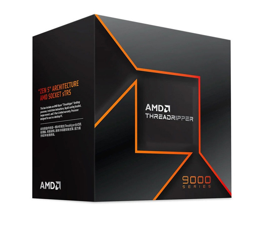 CPU AMD Ryzen Threadripper 9960X (100-100001595WOF) – Bộ vi xử lý 24 nhân 48 luồng, hiệu năng cao cho máy trạm sáng tạo nội dung