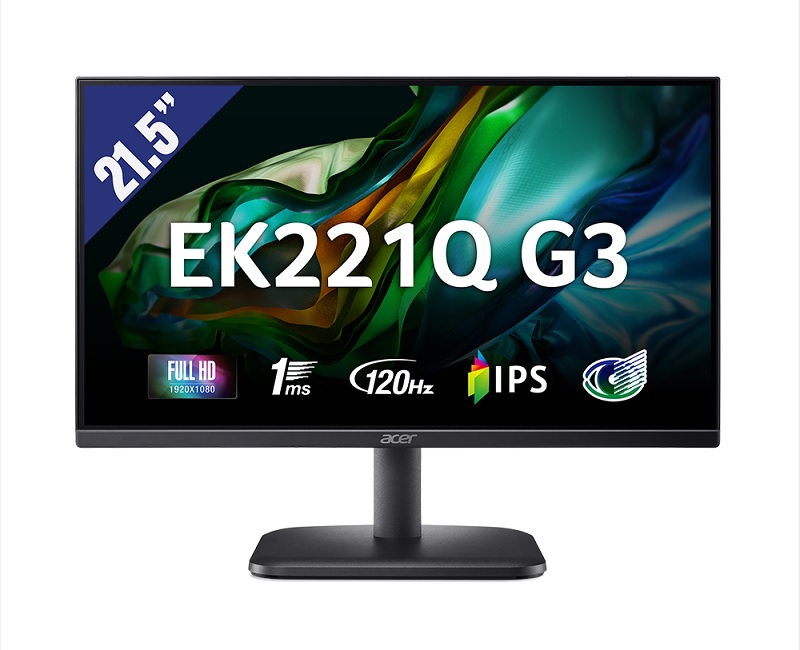 Màn hình Acer EK221Q G3 21.5 inch IPS 120Hz Full HD (UM.WE1SV.302)