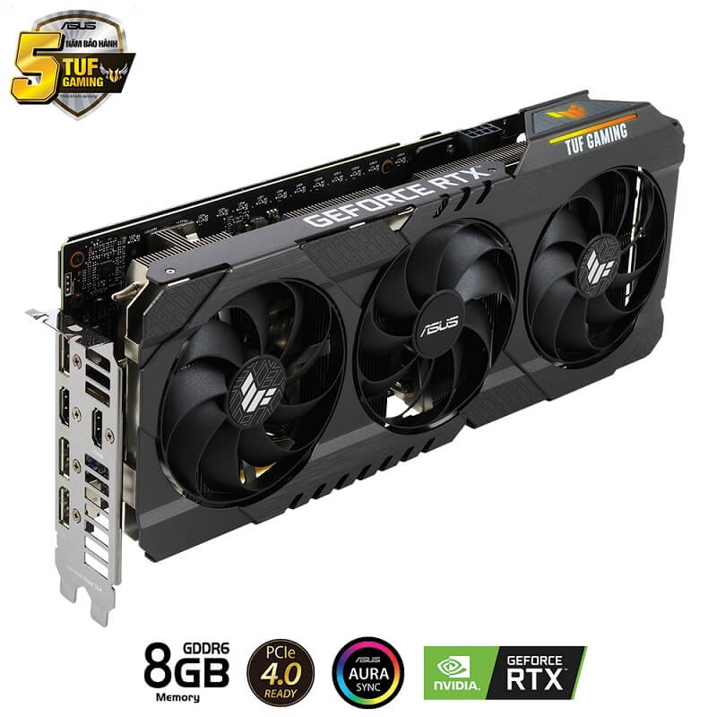 Card màn hình Asus TUF-RTX3060TI-8G-V2-GAMING