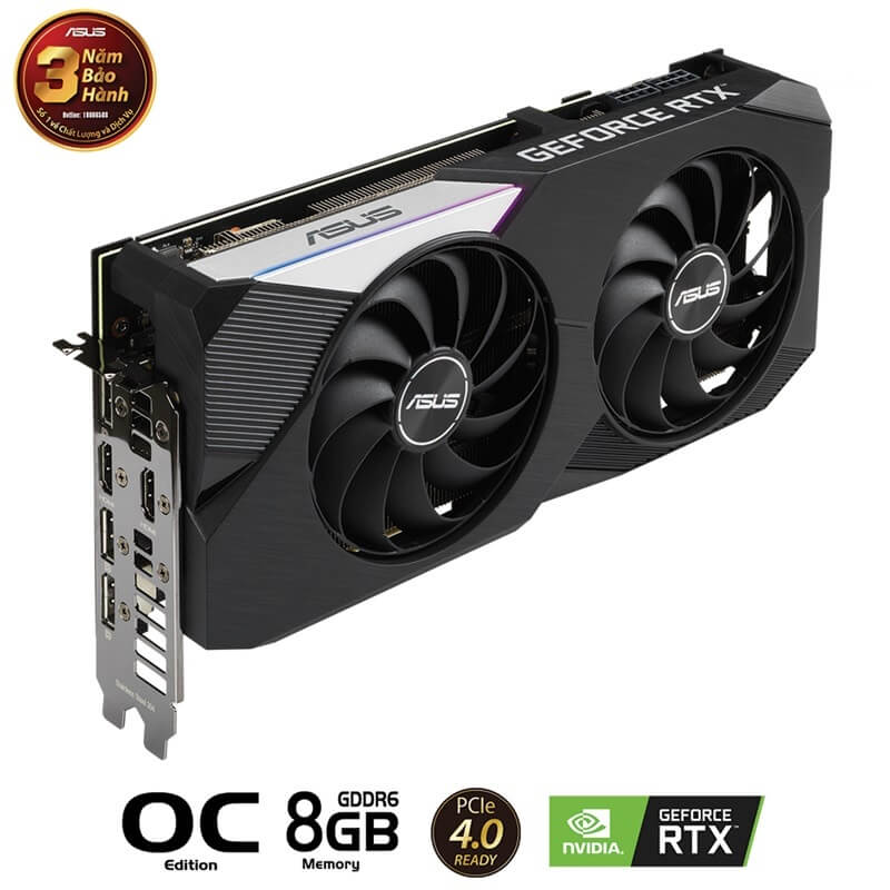 Card màn hình Asus DUAL-RTX3070-O8G-V2