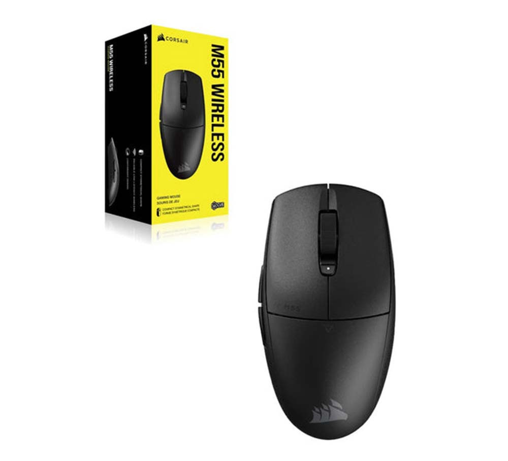Chuột không dây Corsair M55 Black (CH-931F000-AP)