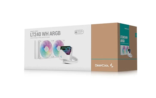 Tản nhiệt nước AIO Deepcool LT240 ARGB WH – 2 Quạt 120mm, LED ARGB, Phiên Bản Màu Trắng, Hiệu Suất Cao