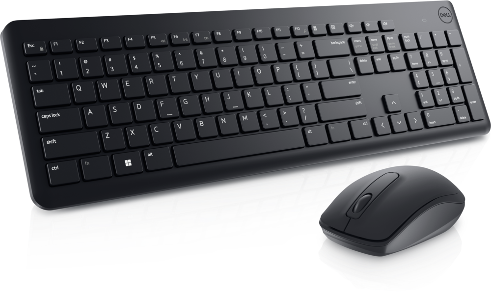 Bộ bàn phím và chuột không dây Dell KM3322W – Kết nối USB Receiver, phím fullsize, chuột chính xác, chính hãng