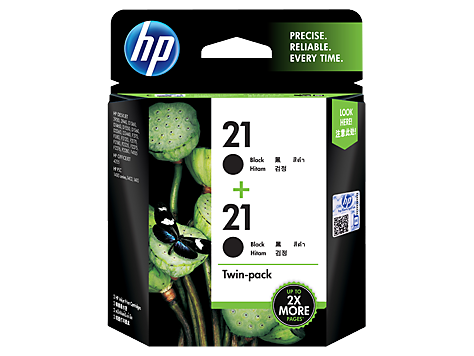 Mực in HP 21 2-pack Black Inkjet Print Cartridges (CC627AA)