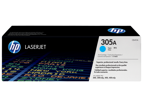 Mực in HP 305A Cyan Original LaserJet Toner Cartridge (CE411A)
