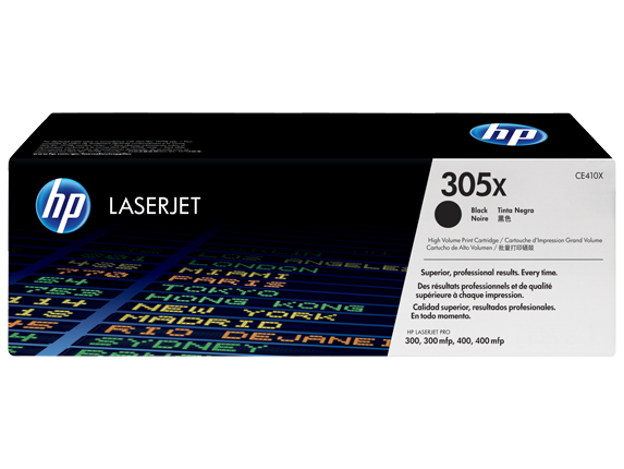 Mực in HP 305X High Yield Black Original LaserJet Toner Cartridge (CE410X)