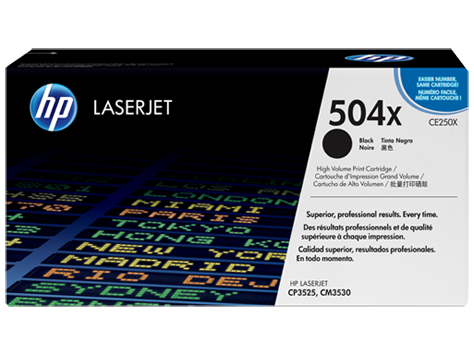 Mực in HP 504X High Yield Black Original LaserJet Toner Cartridge (CE250X)