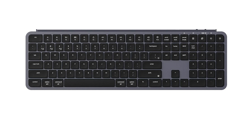 Bàn phím cơ không dây Keychron B6 Pro B6P-K1 Space Gray – Thiết kế mỏng nhẹ, kết nối đa thiết bị