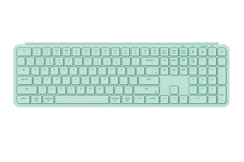 Bàn phím cơ không dây Keychron B6 Pro B6P-K7 Mint Green – Thiết kế mỏng nhẹ, kết nối đa thiết bị