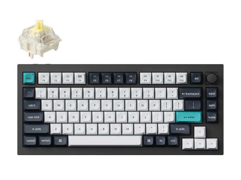 Bàn phím vi tính Keychron Q1M-M4 màu Carbon Black – Banana Switch, thiết kế cao cấp