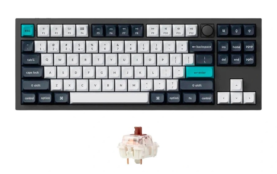 Bàn phím cơ Keychron Q3M-M4 Carbon Black – Banana Switch, thiết kế cao cấp