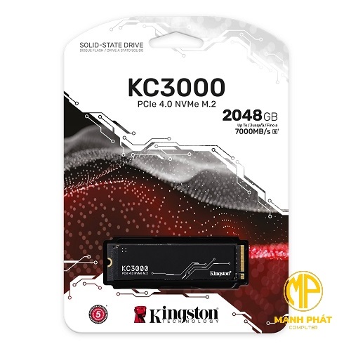Ổ cứng Kingston SSD 2048GB M.2 NVMe PCIe Gen4 – đọc 7000MB/s ghi 7000MB/s (SKC3000D/2048G)