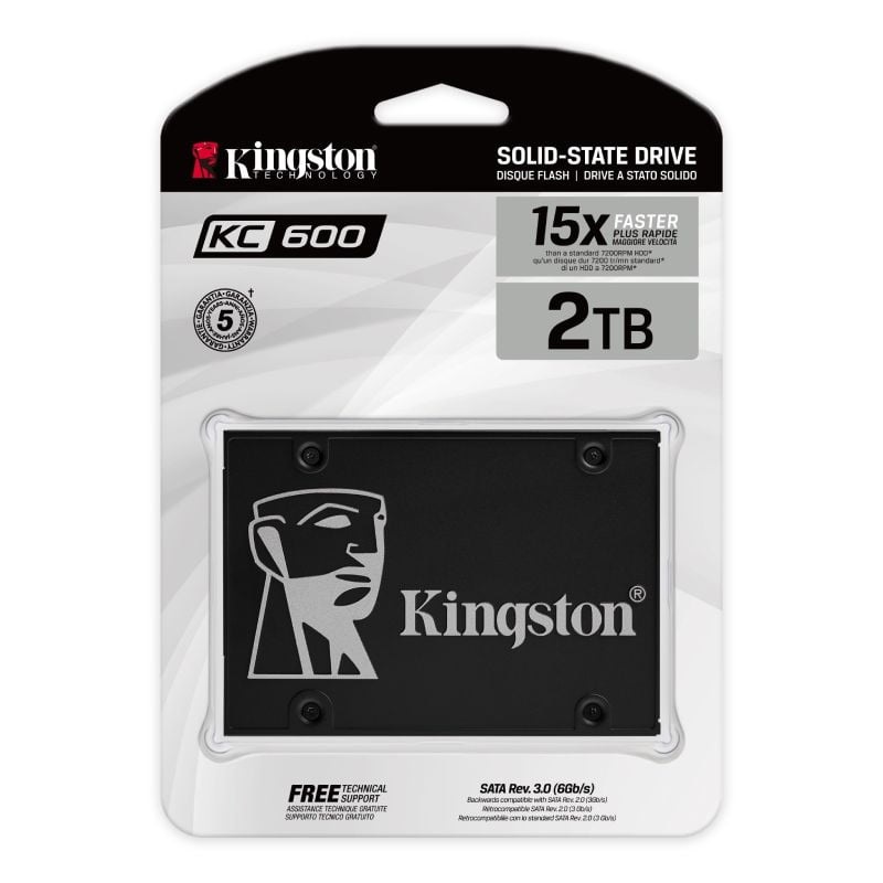 Ổ cứng Kingston SSD 2048GB 2.5 inch SATA III – đọc 550MB/s ghi 520MB/s (SKC600/2048G)