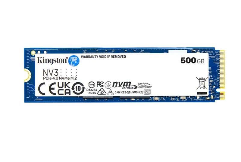Ổ cứng Kingston SSD 500GB M.2 2280 NVMe – đọc 5000MB/s ghi 3000MB/s (SNV3S/500G)