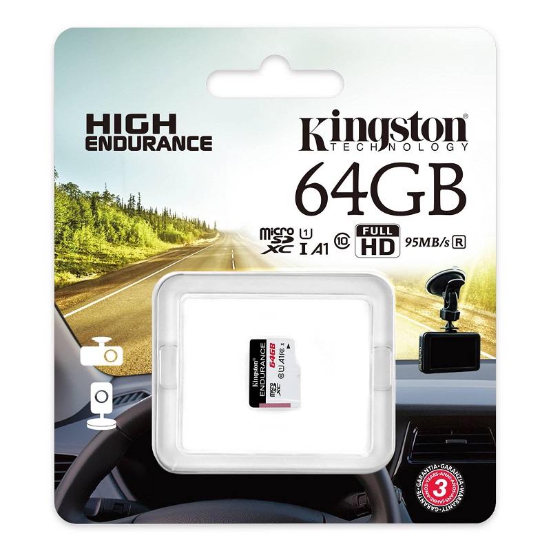 Thẻ nhớ Kingston Endurance microSDHC 64GB – 95MB/s 30MB/s C10 A1 UHS-I (SDCE/64GB)