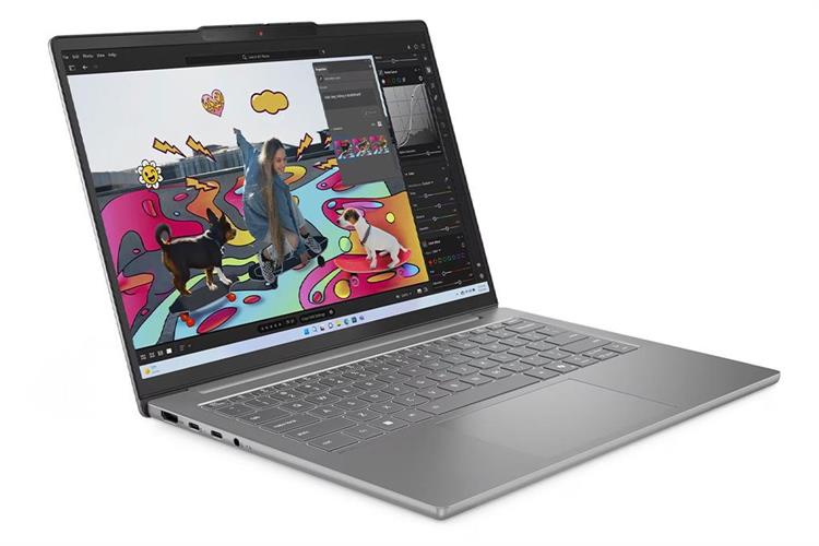 Laptop Lenovo IdeaPad Slim 5 14IRH10R – Intel Core Ultra 5 210H, RAM 32GB, SSD 1TB, Intel Graphics, màn 14 inch WUXGA OLED 400nits, Windows 11, màu Xám Cloud Grey, bảo hành 2 năm
