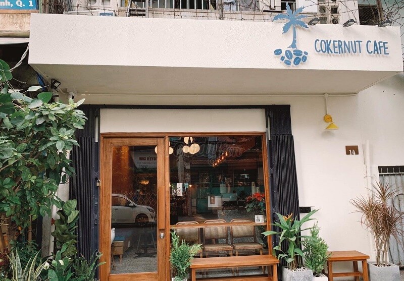 Địa chỉ quán Cokernut Cafe tại 14 Trần Nhật Duật, phường Tân Định, Quận 1, Hồ Chí Mình