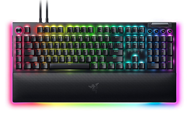 Bàn Phím Razer BlackWidow V4 Pro RZ03-04680100 – Có Dây, Green Switch Cơ Học, Đèn RGB Chroma, Thiết Kế Gaming Fullsize Chuyên Nghiệp, Chính Hãng