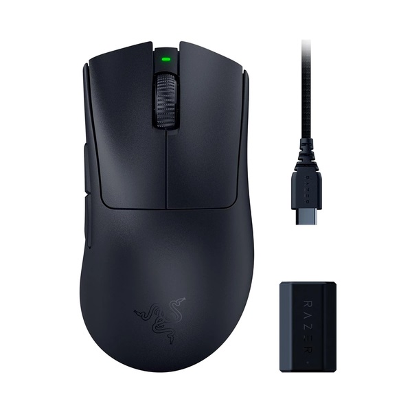 Bộ Chuột Razer DeathAdder V3 Pro Kèm HyperPolling Wireless Dongle RZ01-04630300 – Không Dây, 30.000 DPI, Nâng Cấp 4000Hz, Chính Hãng