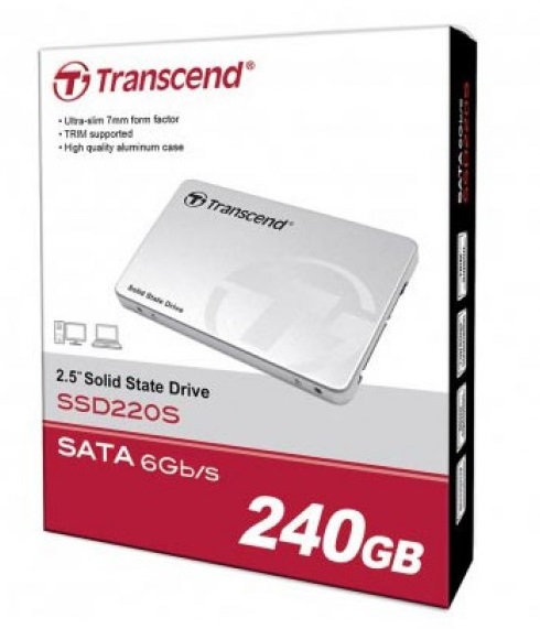 Ổ cứng gắn trong Transcend SSD 240GB 220S SATA 3, 2.5 inch (TS240GSSD220S)