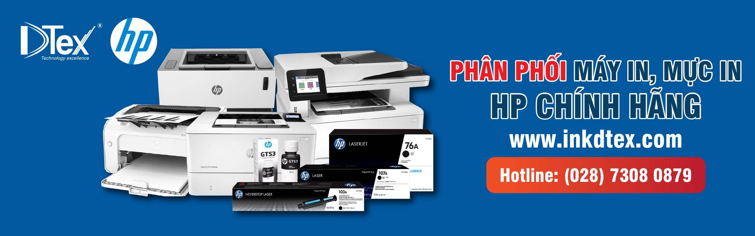DTEX - PHÂN PHỐI MÁY IN HP, MỰC IN HP, CANON, EPSON, BROTHER, CHÍNH HÃNG