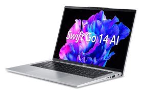 Laptop ACER Swift Go 14 SFG14-73-75YM (NX.KSGSV.002) – U7-155H, 16GB RAM, 512GB SSD, Màn 14 inch 2.8K OLED, Vân tay, Windows 11 SL, Màu Bạc, Chính Hãng
