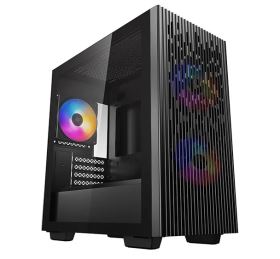 Case Deepcool MATREXX 40 3FS – Vỏ máy m-ATX màu đen, thiết kế thoáng khí, tích hợp sẵn 3 quạt RGB