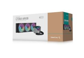 Tản Nhiệt Nước AIO Deepcool LT360 ARGB Black – 3 Quạt 120mm, LED RGB Đồng Bộ, Hiệu Suất Làm Mát Cao
